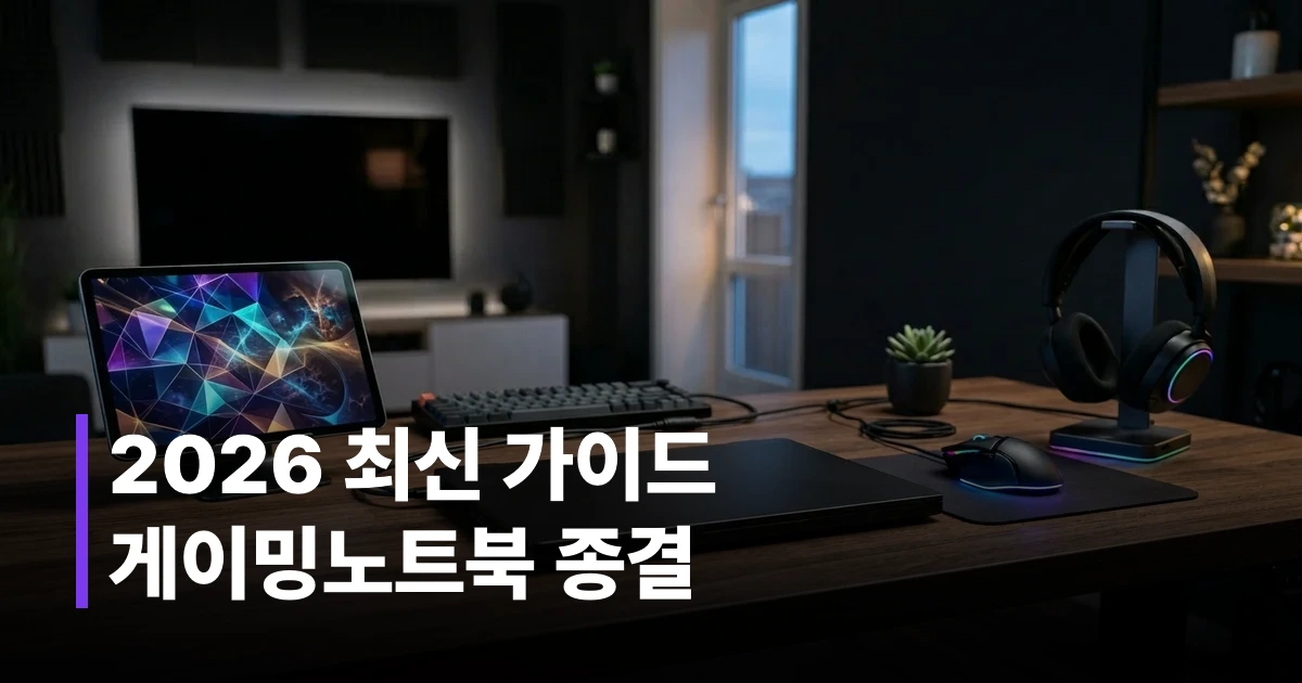2026년 추천 가성비 게이밍 노트북 브랜드 비교 썸네일