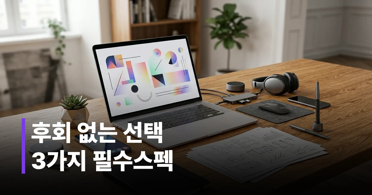 2026년형 최신 노트북 제품군과 디지털 작업 환경 썸네일 이미지