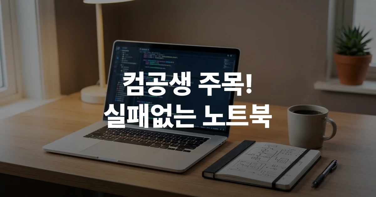 컴공과 코딩용 노트북 선택 시 핵심 스펙인 CPU, RAM, SSD 안내 이미지