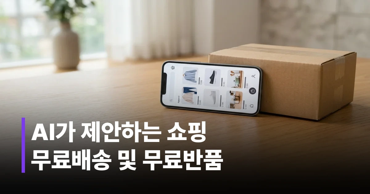 네이버플러스 스토어 앱과 택배 상자가 놓인 깔끔한 책상