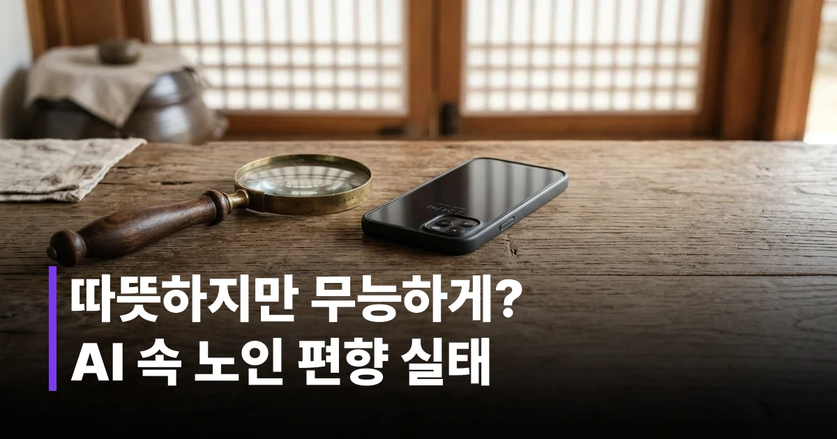 돋보기와 스마트폰이 놓인 깔끔한 책상 이미지