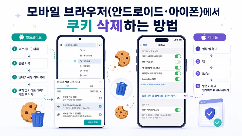 데스크톱 모니터 위에 나란히 배열된 세 개의 브라우저 창
