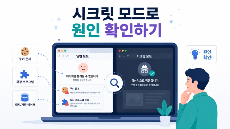 오류 메시지와 새로고침 버튼이 표시된 노트북 화면
