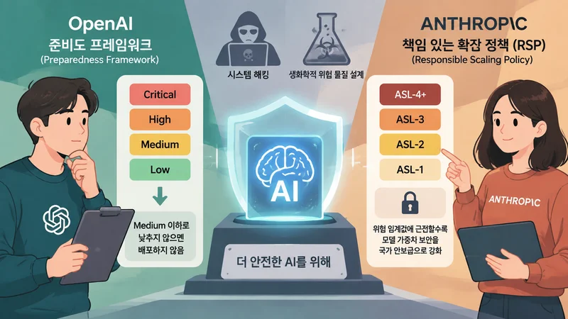 1. 프런티어 AI 안전성 평가의 핵심: 준비도 프레임워크 vs RSP