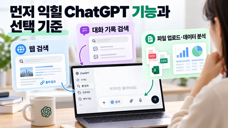 먼저 익힐 ChatGPT 기능과 선택 기준
